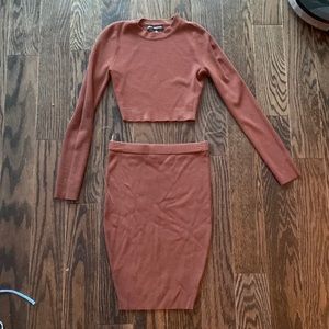 Brown naked wardrobes set